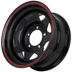 Grizzly XQR00401 7x16 5*139,7 Et:-25 Dia:108,6 Shinning Black With 2 Red Line