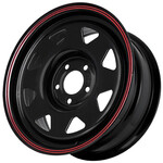 Grizzly SW01 7x16 5*139,7 Et:0 Dia:108,6 Shinning Black With 2 Red Line